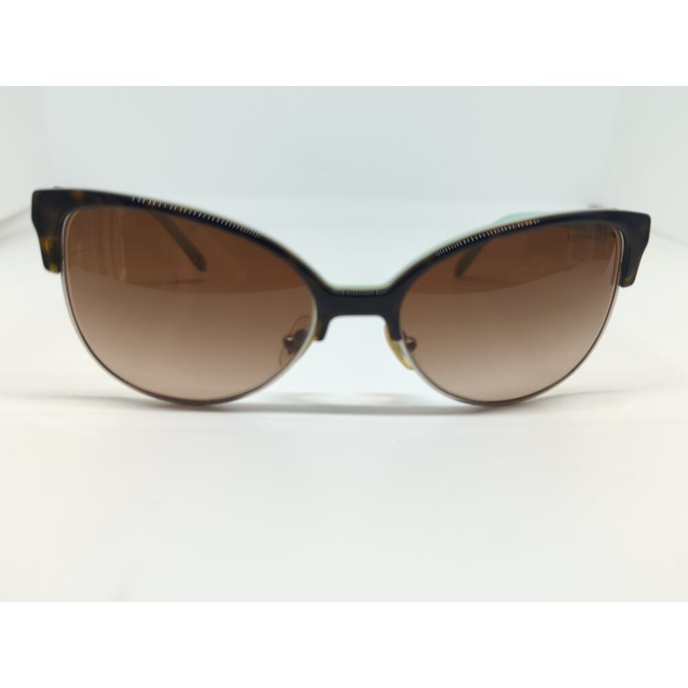 Tiffany & Co. TF 4080 8134/3B Leopard/Blue Sunglasses Brown Lens With Case/Cloth